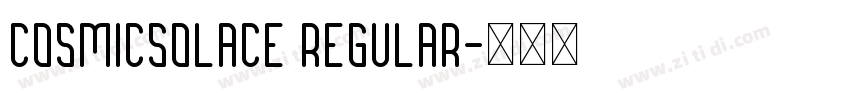 Cosmicsolace Regular字体转换